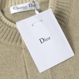 Dior Letter Micro Logo Embroidery Crewneck Knit Shirt 251029