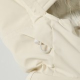 MLB Big Logo Big Fur Collar Thick Puffer Down Jacket 251029