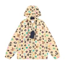 Louis Vuitton 2025 FW New Hooded Windbreaker Jacket Yellow 251106
