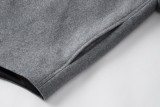 Prada 22FW Cashmere Triangle Logo Shirt Jacket (Gray) 251106