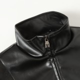 Louis Vuitton Monogram Appliqué Patchwork Leather Jacket 251106