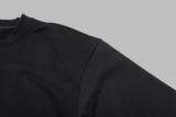 Louis Vuitton 2025 FW New Printed Letter Crewneck Sweatshirt Black 251106