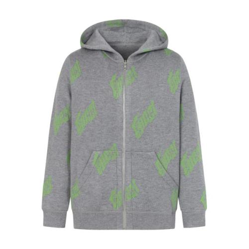 Gucci Letter Print Reversible Hooded Jacket 251106