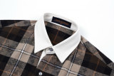 Louis Vuitton 25FW Check Jacquard Flannel Long-Sleeve Polo Shirt 251106