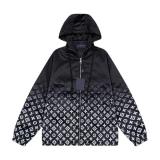 Louis Vuitton 2025 FW New Hooded Windbreaker Jacket Black 251106