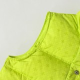 Chrome Hearts Silver Button Subtle Jacquard Down Vest
