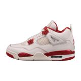 Jordan 4 Retro Pale Ivory Sierra Red (Women's)