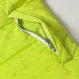 Chrome Hearts Silver Button Subtle Jacquard Down Vest