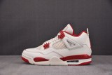 Jordan 4 Retro Pale Ivory Sierra Red (Women's)
