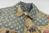 Louis Vuitton Vintage Rose Patchwork Denim Cotton Jacket