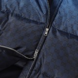 Gucci 25 Fall/Winter Gradient All-Over Print Zip-Up Cotton Down Jacket