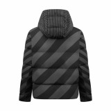 Fendi All-Over FF Print Reversible Down Jacket (Gray) 251119