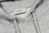 Dior Logo Embroidery Hoodie (Gray) 251119