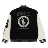 Ralph Lauren Horse Logo Embroidery Panel Varsity Jacket 251119