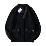 Louis Vuitton Floral Embroidery Letter Knit Cardigan (Jackson Wang Style) 251119
