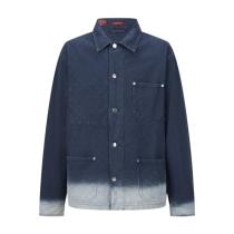 Gucci Tonal Jacquard Gradient Denim Jacket 251119