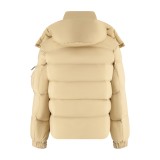 Prada Sleeve Pocket Puffer Jacket (Apricot) 251204
