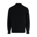 Moncler Logo High Neck Long Sleeve Sweater (Black) 251204