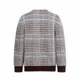 Louis Vuitton 26SS Houndstooth Letter Intarsia V-Neck Knit Cardigan 251204