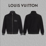 Louis Vuitton Monogram Shearling Fleece Stand Collar Jacket 251204