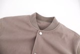 Dior Suede & Leather Sleeve Friend Embroidery Baseball Jacket 251204