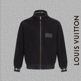 Louis Vuitton Monogram Shearling Fleece Stand Collar Jacket 251204