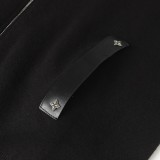 Louis Vuitton Leather-Trimmed Wool Zip Jacket