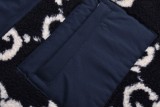 Gucci 23FW GG Print Hooded Shearling Jacket