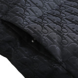 Dior 25FW All-Over Print Jacquard Lapel Down Jacket