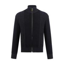 Versace Medusa Head Jacquard High-Neck Zip Knit Jacket