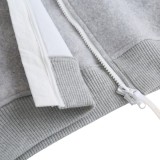 Canada Goose Wool Blend Hooded Coat (Light Gray)