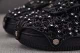 Nike Air Force 1 Low Swarovski Retroreflective Crystals Black (Women's)