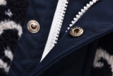 Gucci 23FW GG Print Hooded Shearling Jacket