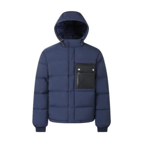 Bottega Veneta 25FW Leather-Panel Woven Puffer Jacket 251217