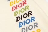 Dior Rainbow Lettering Knit Round Neck Sweater 251217