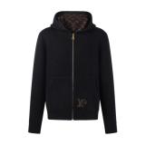 Louis Vuitton 26SS All-Over Letter Jacquard Reversible Knit Jacket 251224
