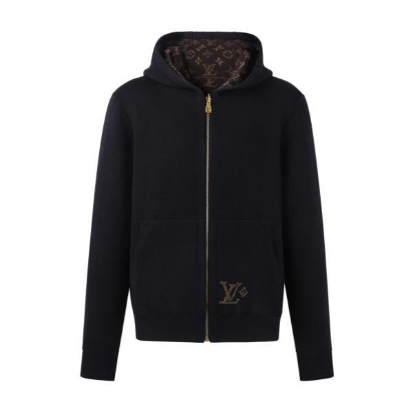 Louis Vuitton 26SS All-Over Letter Jacquard Reversible Knit Jacket 251224