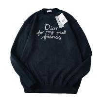 Dior Navy Blue Embroidered Knit Sweater 251231