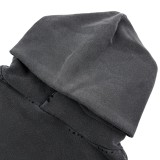 Balenciaga Retro Painter's Tape Print Distressed Hoodie 260121