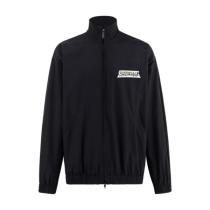 Balenciaga 26SS White Base Screen Print Stand Collar Windbreaker 260121