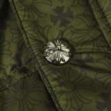 Chrome Hearts Subtle Jacquard Down Jacket (Dark Green) 260121