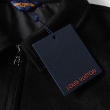Louis Vuitton 24FW Autumn/Winter New Imported Suede Subtle Pattern Notched Collar Jacket 260121