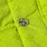 Chrome Hearts Subtle Jacquard Down Jacket (Fluorescent Yellow) 260121