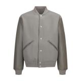 Christian Dior 25SS Suede & Leather Sleeve  Friends  Embroidery Baseball Jacket 260121