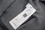Moncler Towel Embroidery Large Letter Logo Crewneck Sweater (Gray) 260121