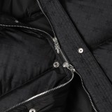 Chrome Hearts Subtle Jacquard Down Jacket (Black) 260121