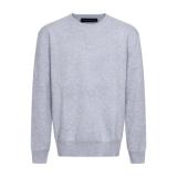 Louis Vuitton Subtle Jacquard Leather Tag Crewneck Sweater (Gray) 260121