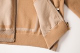 Louis Vuitton Two-Tone Color-Block Intarsia Zip Jacket 260129
