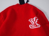 Louis Vuitton 2025 New Large Logo Double-Stitch Sweater 260129