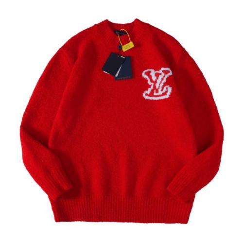Louis Vuitton 2025 New Large Logo Double-Stitch Sweater 260129